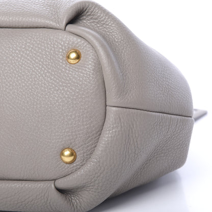 Prada Vitello Daino Shoulder Bag Argilla 9 of 9