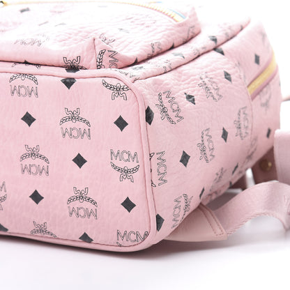 MCM Visetos Small Studded Stark Rabbit Backpack Pink 9 of 10