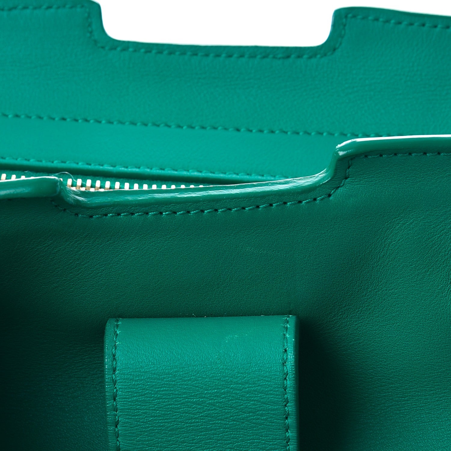 Saint Laurent Calfskin Medium Classic Y Cabas Green 8 of 14