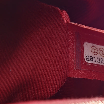 Chanel Caviar Lizard Embossed Quilted Small Coco Handle Flap Red 7 of 10