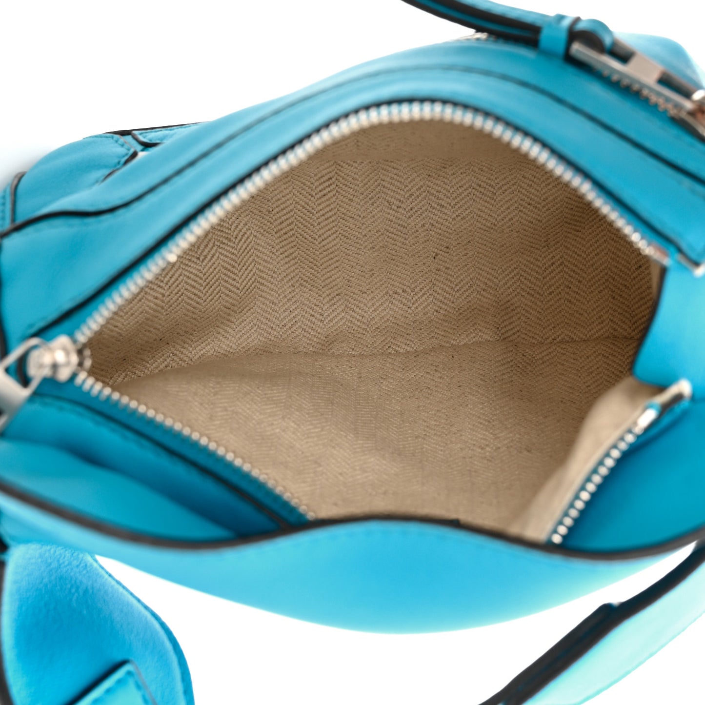 Calfskin Mini Puzzle Bumbag Cyan