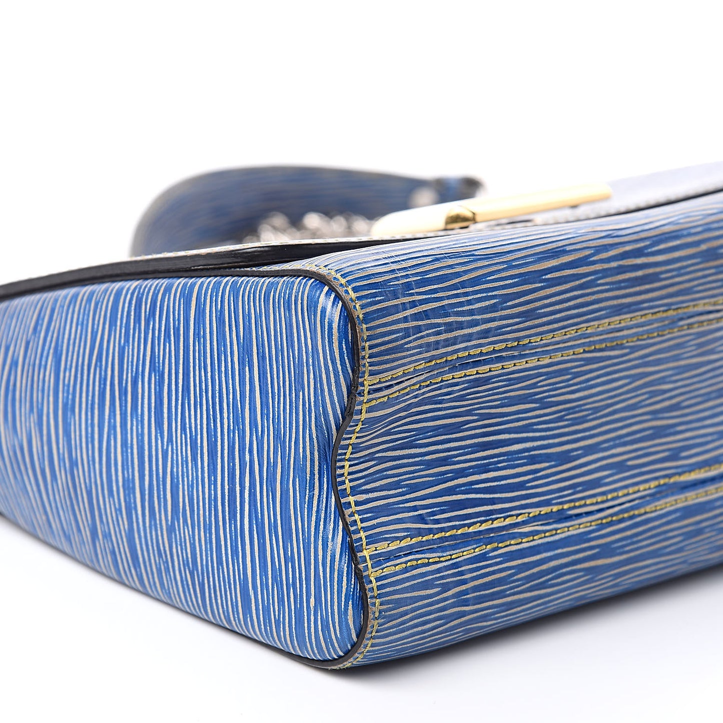 Epi Twist Shoulder Bag MM Denim Light