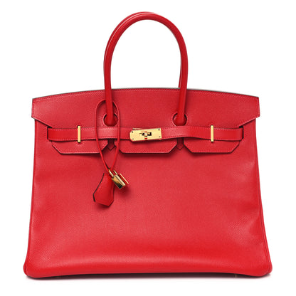Hermes Epsom Birkin 35 Rouge Casaque 1 of 10