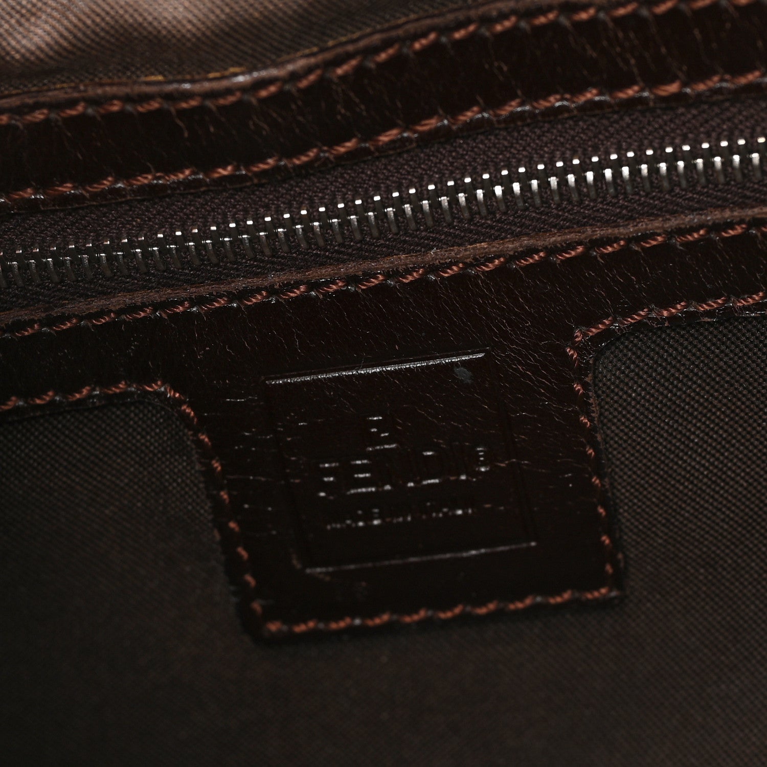 Fendi Zucca Small Holdall Tote Tobacco 6 of 12