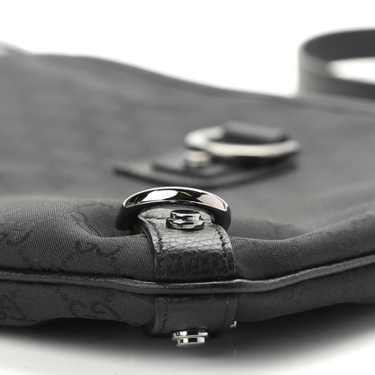Gucci Nylon Monogram Abbey Messenger Bag Black 8 of 8