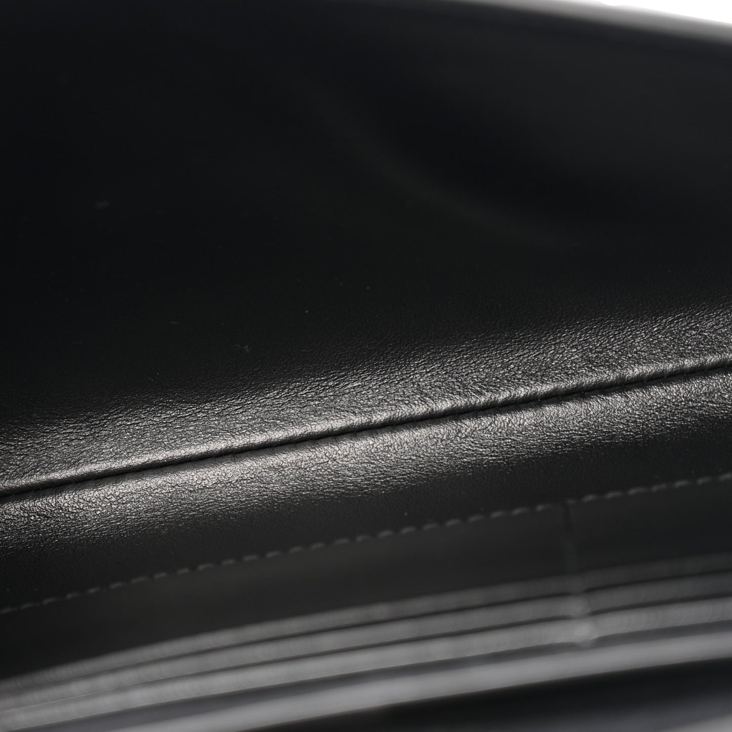 Nappa Intrecciato Long Andiamo Top Handle Clutch Black