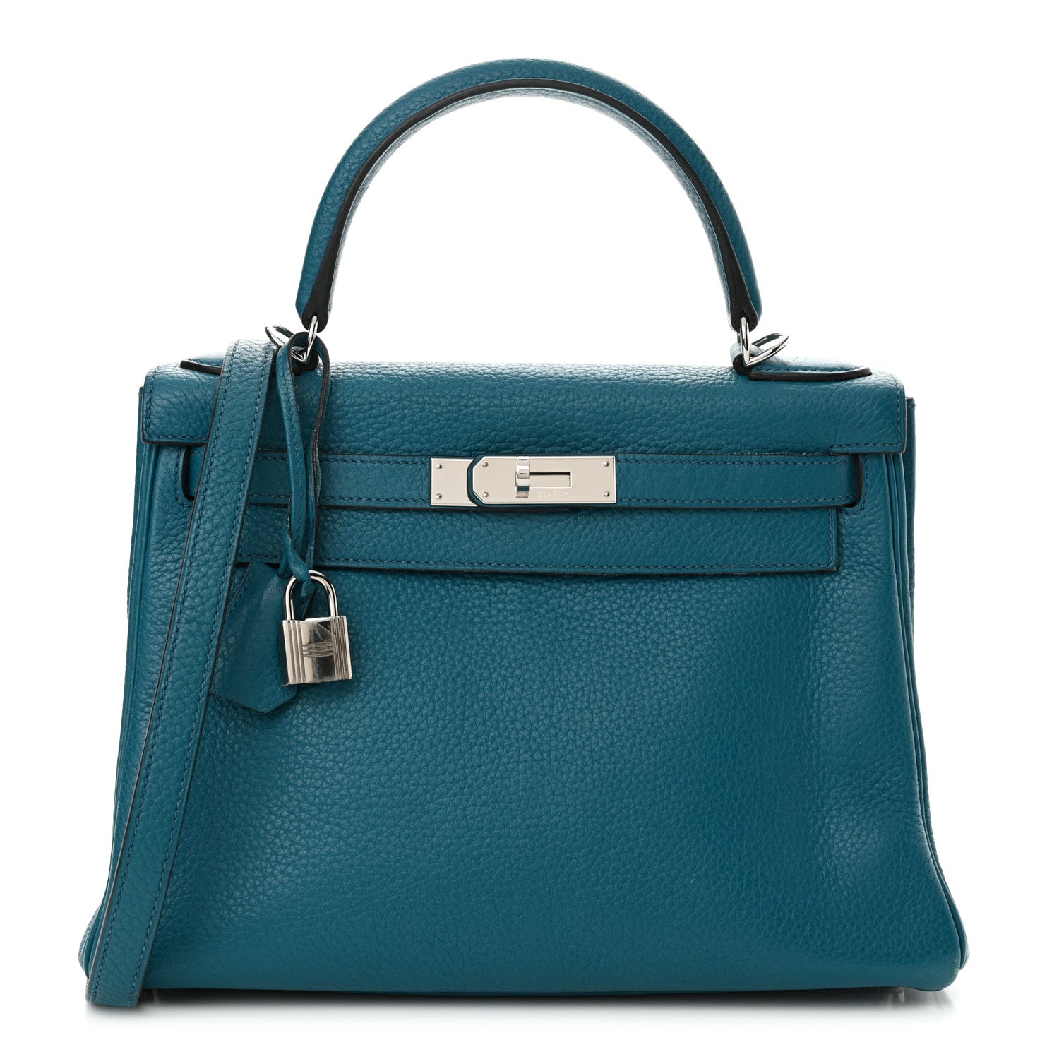 Hermes Taurillon Clemence Kelly Retourne 28 Bleu Izmir 1 of 18