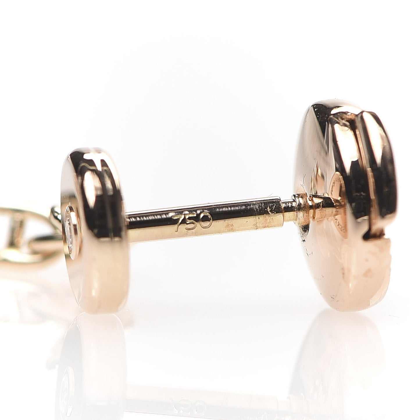 18K Rose Gold Diamond TPM Farandole Drop Earrings