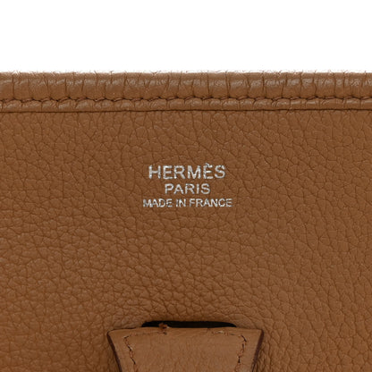 Hermes Taurillon Clemence Amazone Evelyne PM Camel 6 of 19