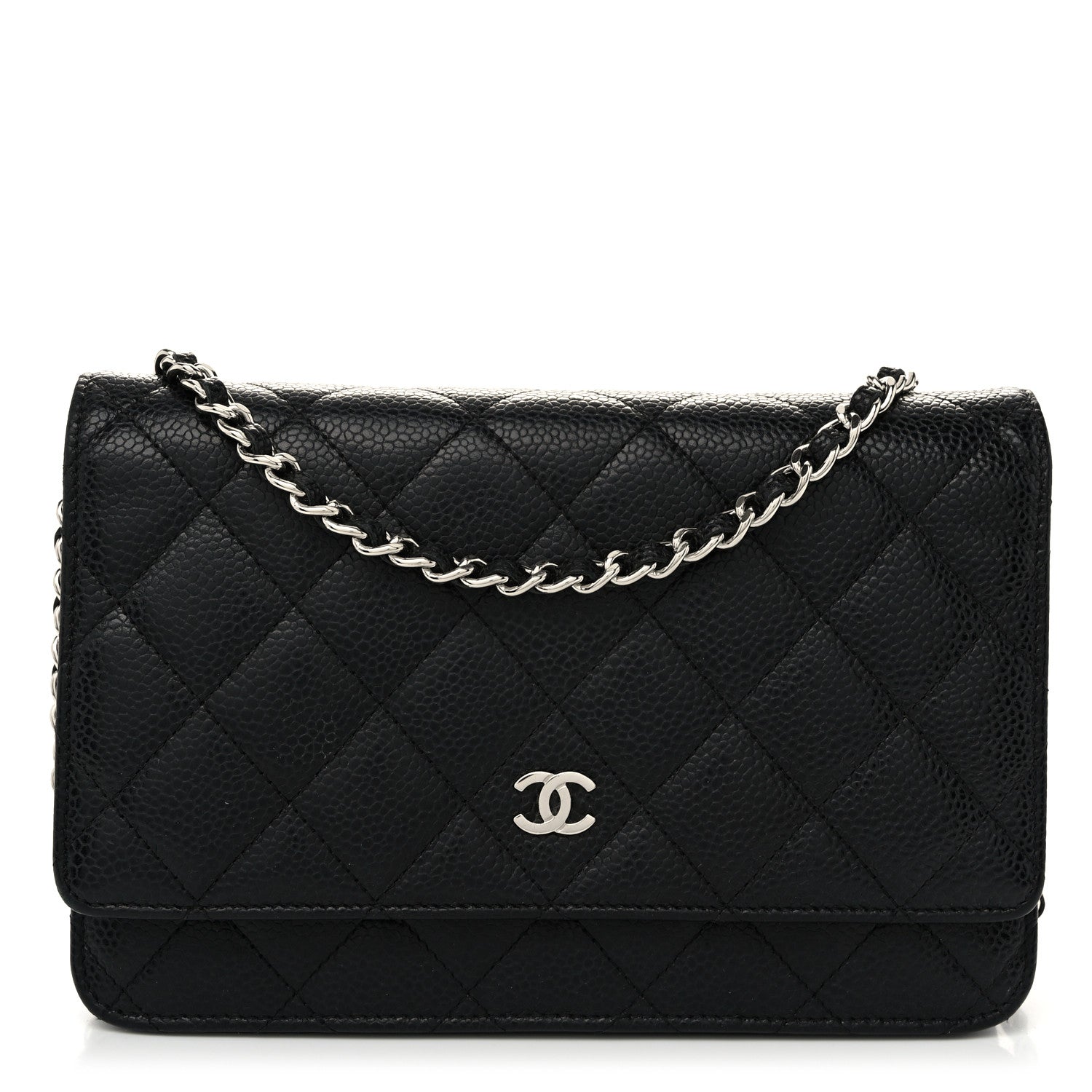 Chanel Caviar Quilted Wallet on Chain WOC Black 1 of 13