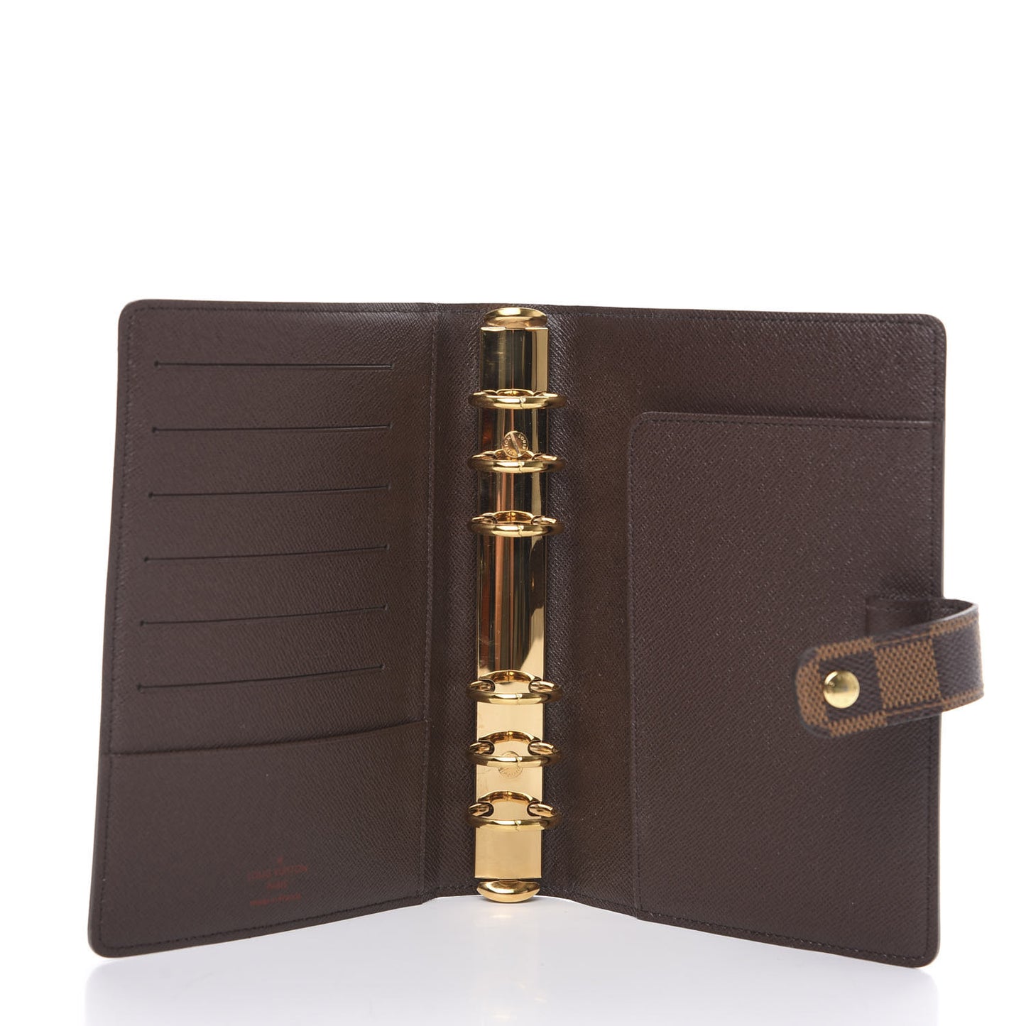 Damier Ebene Medium Ring Agenda Cover