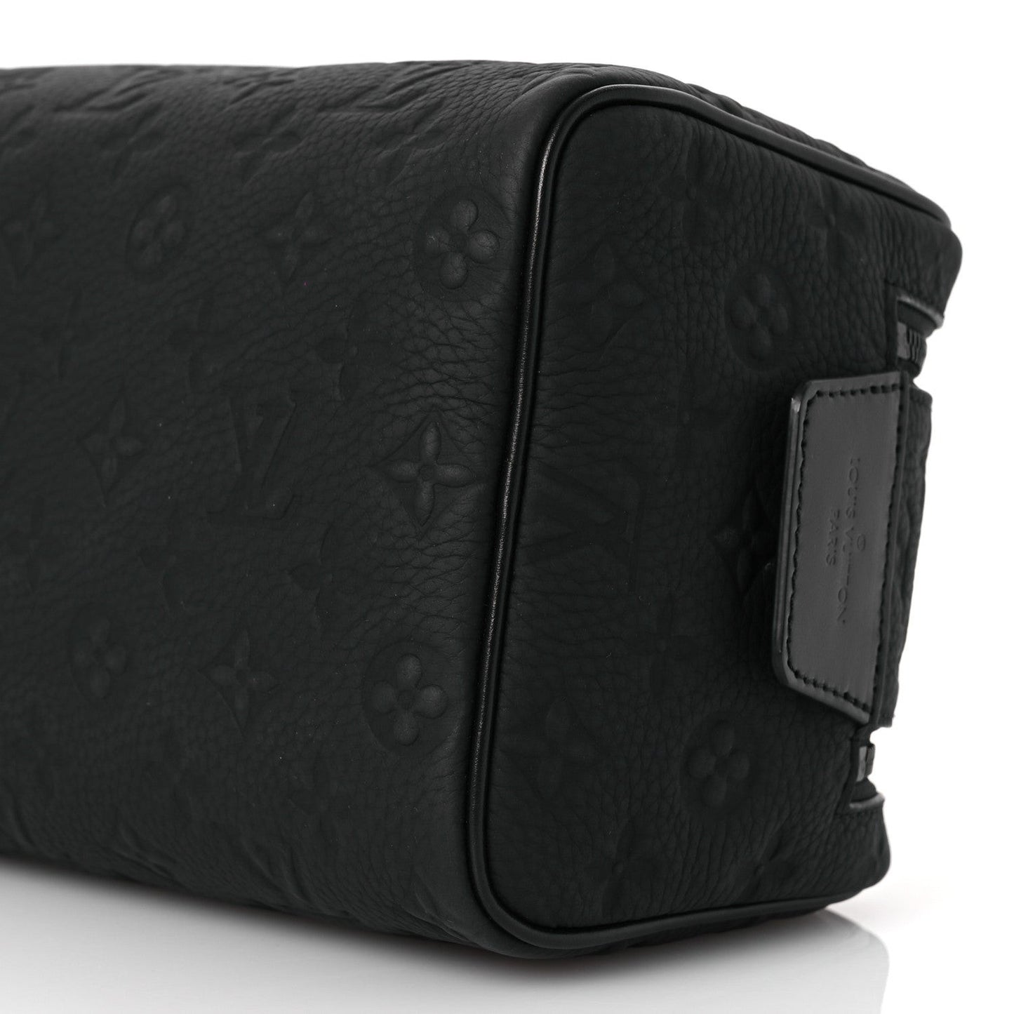 Taurillon Monogram Dopp Kit Toilet Pouch Black