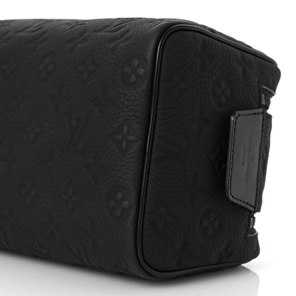 Louis Vuitton Taurillon Monogram Dopp Kit Toilet Pouch Black 7 of 7