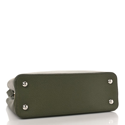 Louis Vuitton Taurillon Snakeskin Capucines PM Khaki 4 of 8