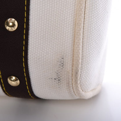 Louis Vuitton Toile Antigua Cabas MM Tote White 10 of 13