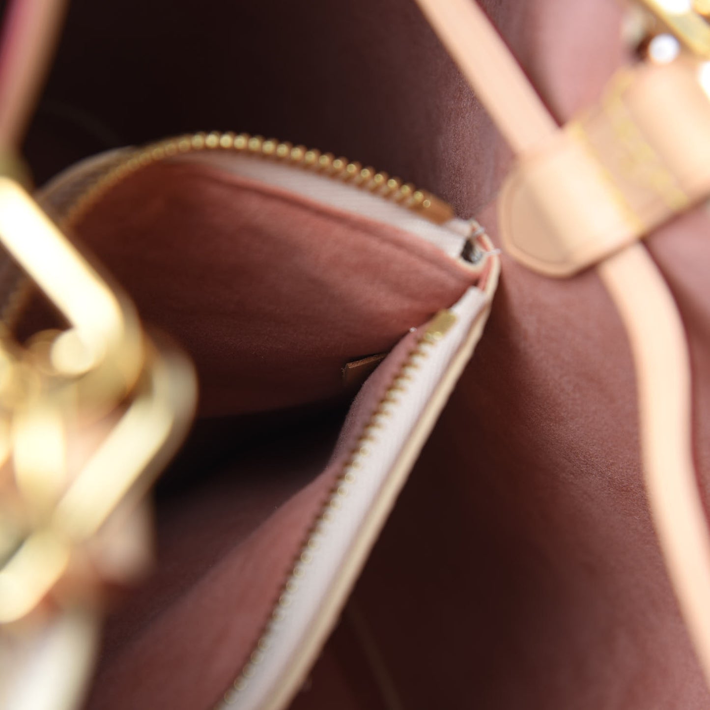 Damier Azur Braided Neonoe MM Peach Cream