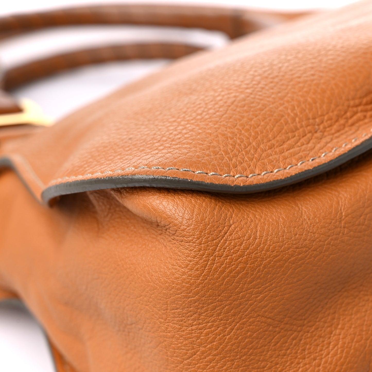 Calfskin Medium Marcie Satchel Tan