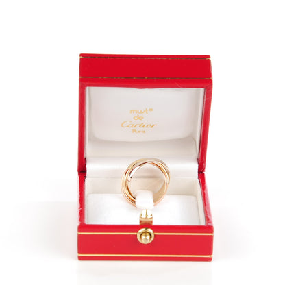 Cartier 18K Pink Yellow White Gold Classic Trinity Ring 48 4.5 4 of 8