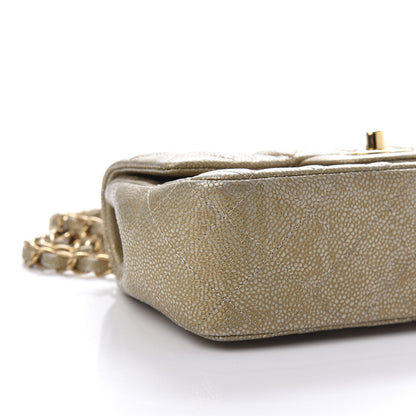 Chanel Metallic Caviar Quilted Mini Rectangular Flap Gold 6 of 9