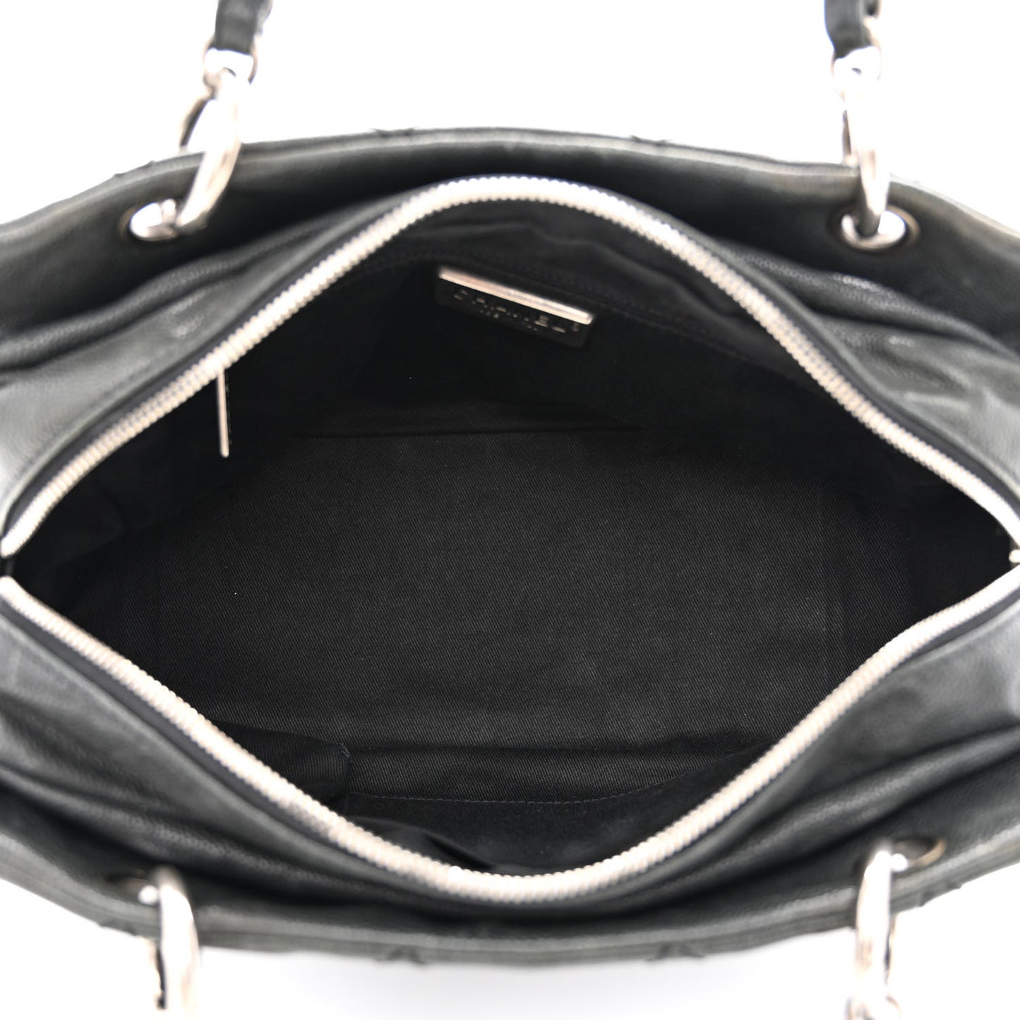 Distressed Caviar Outdoor Ligne Tote Black