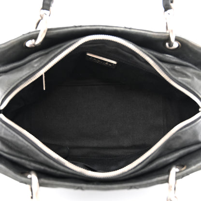 Chanel Distressed Caviar Outdoor Ligne Tote Black 5 of 11