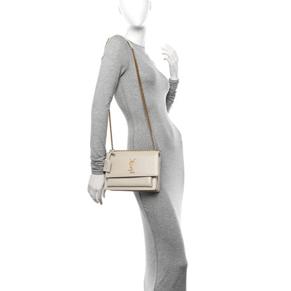 Saint Laurent Calfskin Medium Monogram Sunset Crema Soft 2 of 12