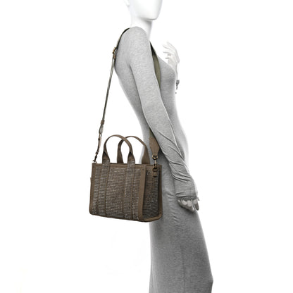 Marc Jacobs Crystal Canvas Small The Tote Bag Slate Green 2 of 12