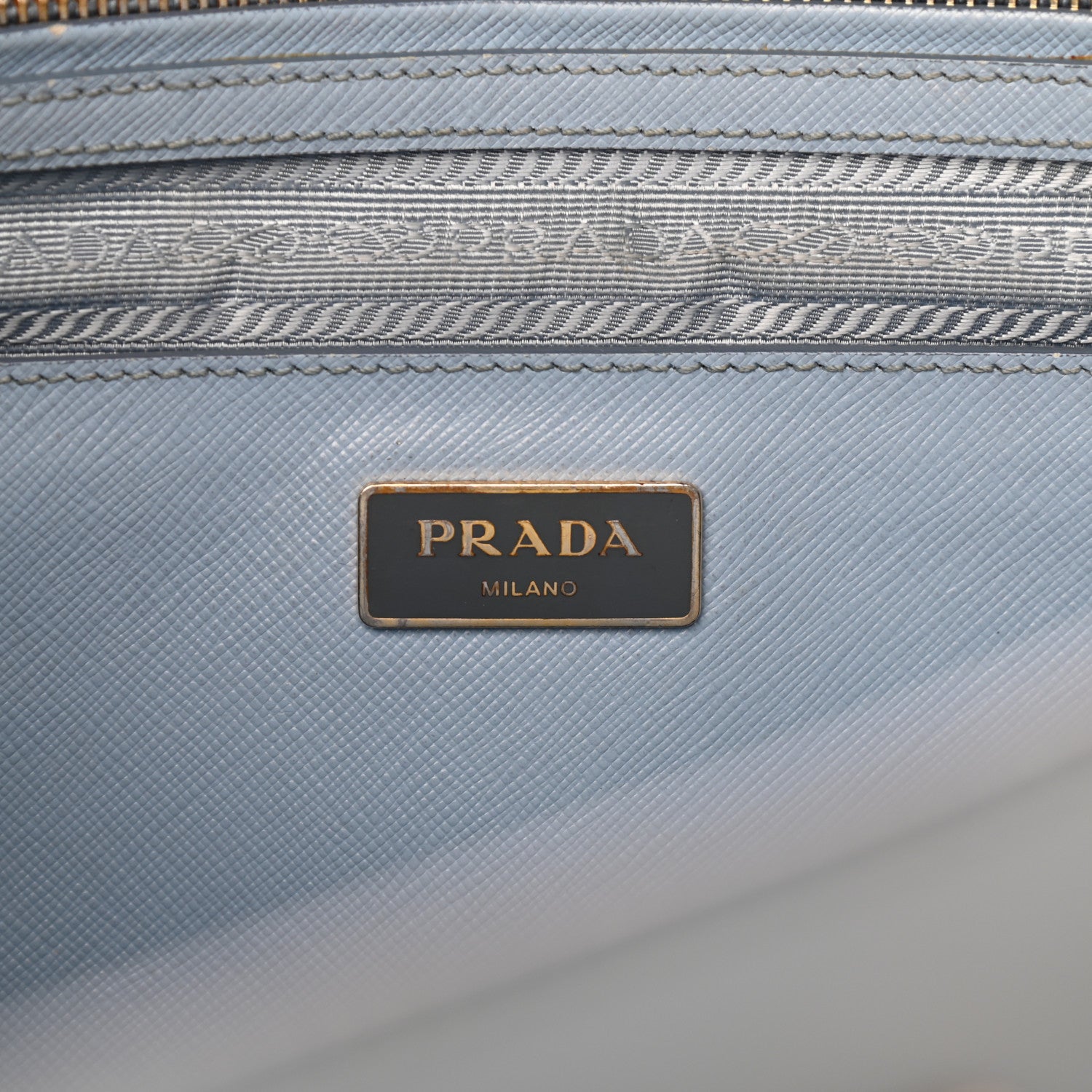 Prada Saffiano Cuir Large Double Bag Astrale 5 of 11