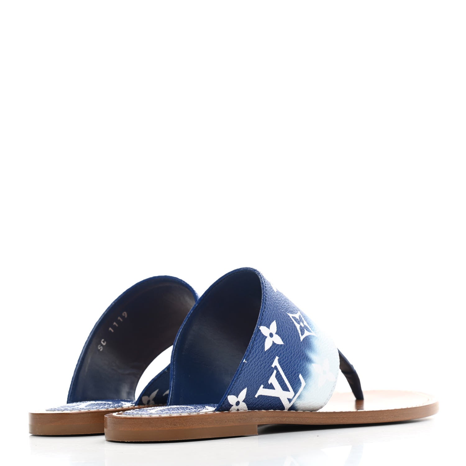 Louis Vuitton Monogram Escale Palma Sandals 36 Blue 4 of 8