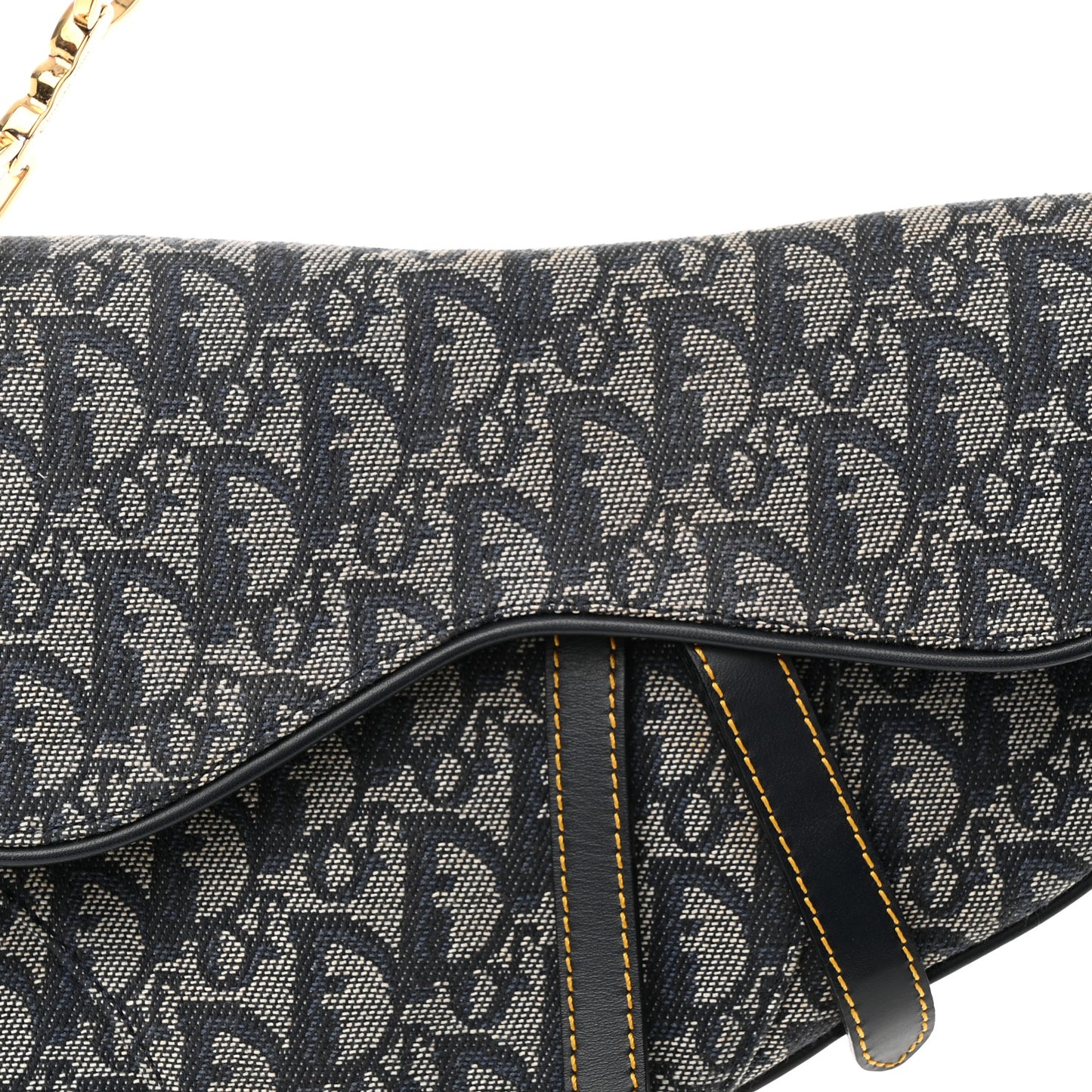 Monogram Saddle Bag Blue