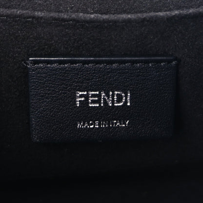 Fendi Vitello Century Velvet F is  FF Small Kan I Shoulder Bag Black Tobacco 9 of 16