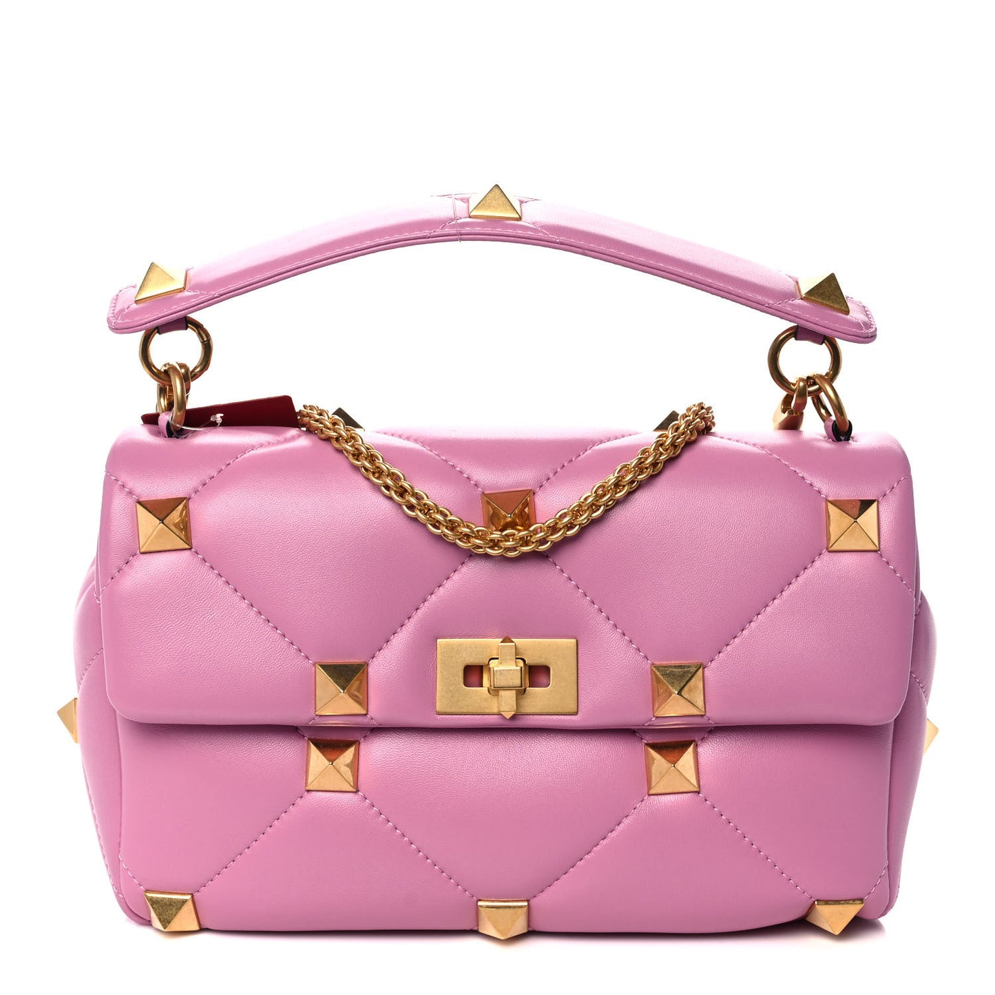 Nappa Large Roman Stud Shoulder Bag Giacinto