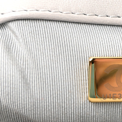 Chanel Lambskin Quilted Medium Chanel 19 Flap Grey 7 of 10