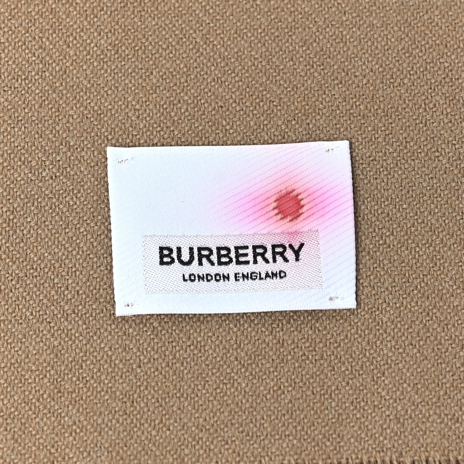 Burberry Wool Logo Football Scarf Birch Brown 4 of 4