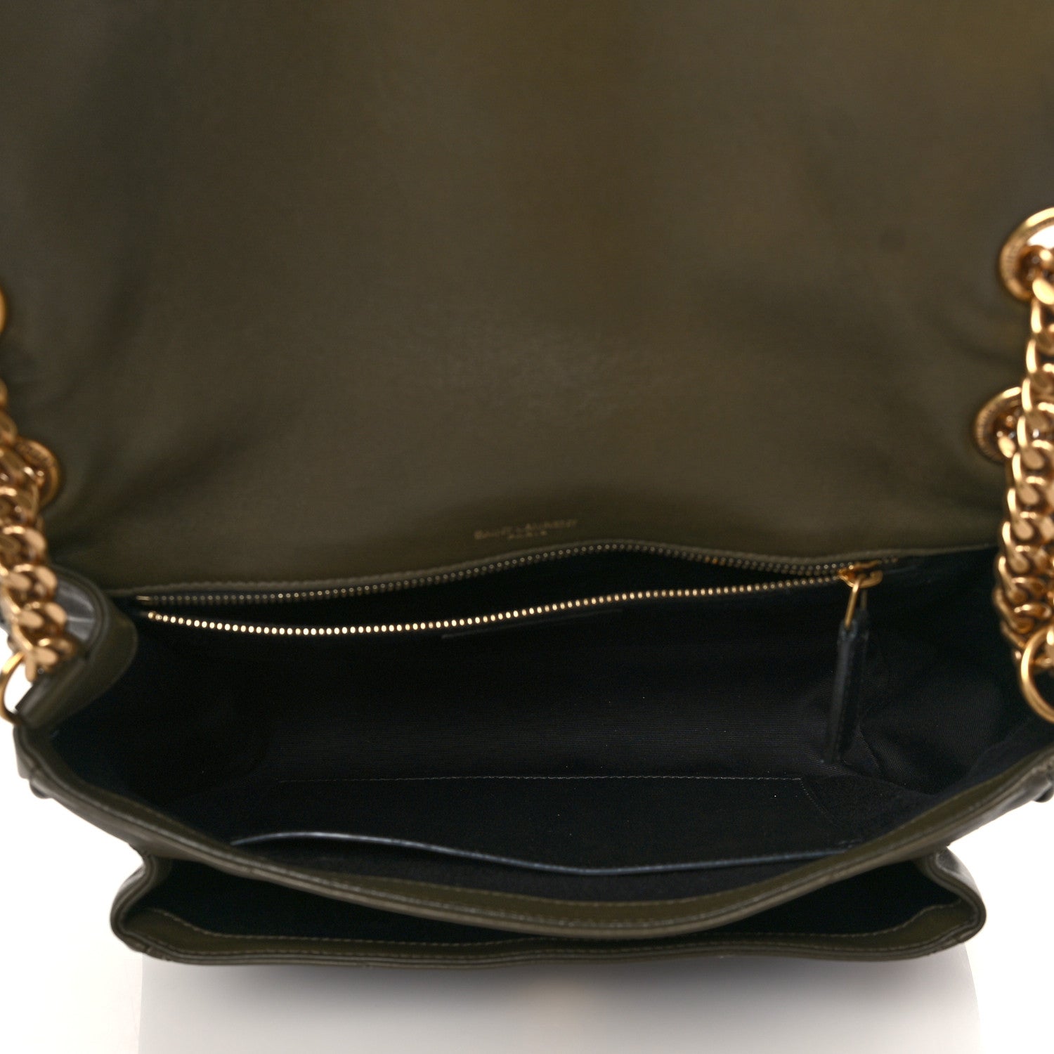 Saint Laurent Lambskin Matelasse Monogram Medium Niki Chain Satchel Seaweed 5 of 9