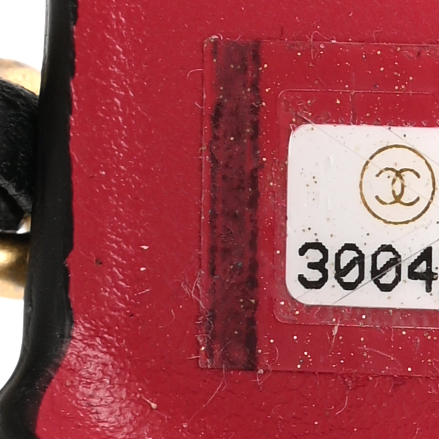 Shiny Goatskin Quilted 19 iPhone XI Pro Holder With Chain Black