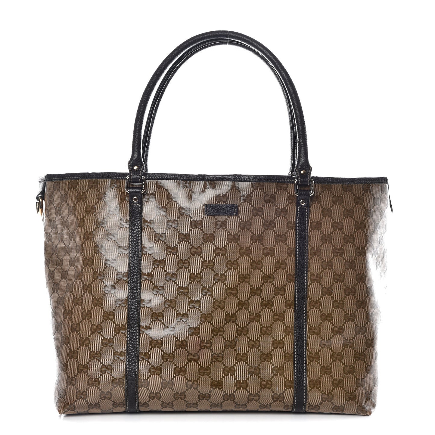 Crystal Monogram Large Joy Tote Brown