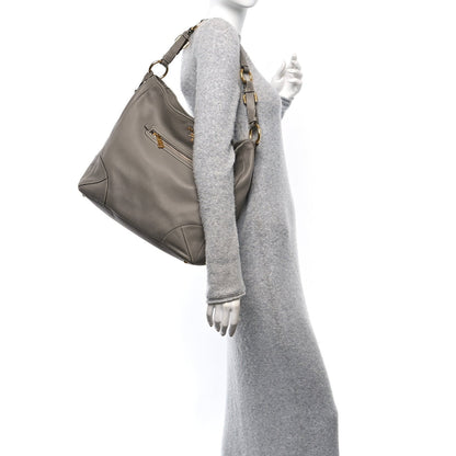 Prada Vitello Daino Hobo Argilla 2 of 7
