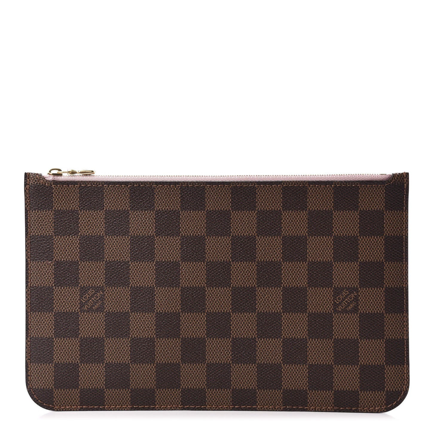 Damier Ebene Neverfull MM GM Pochette Rose Ballerine