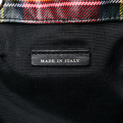 Burberry Laminated Tartan Patchwork Medium Rucksack Backpack Military Red 7 of 18