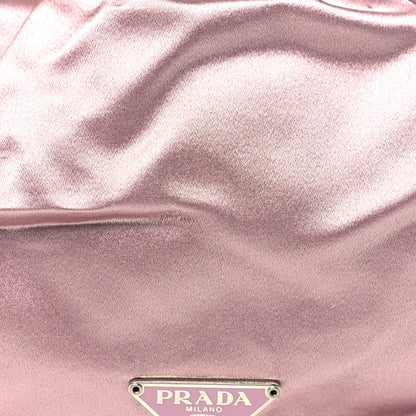 Prada Satin Raso Ring Wrist Bag Mughetto 9 of 11