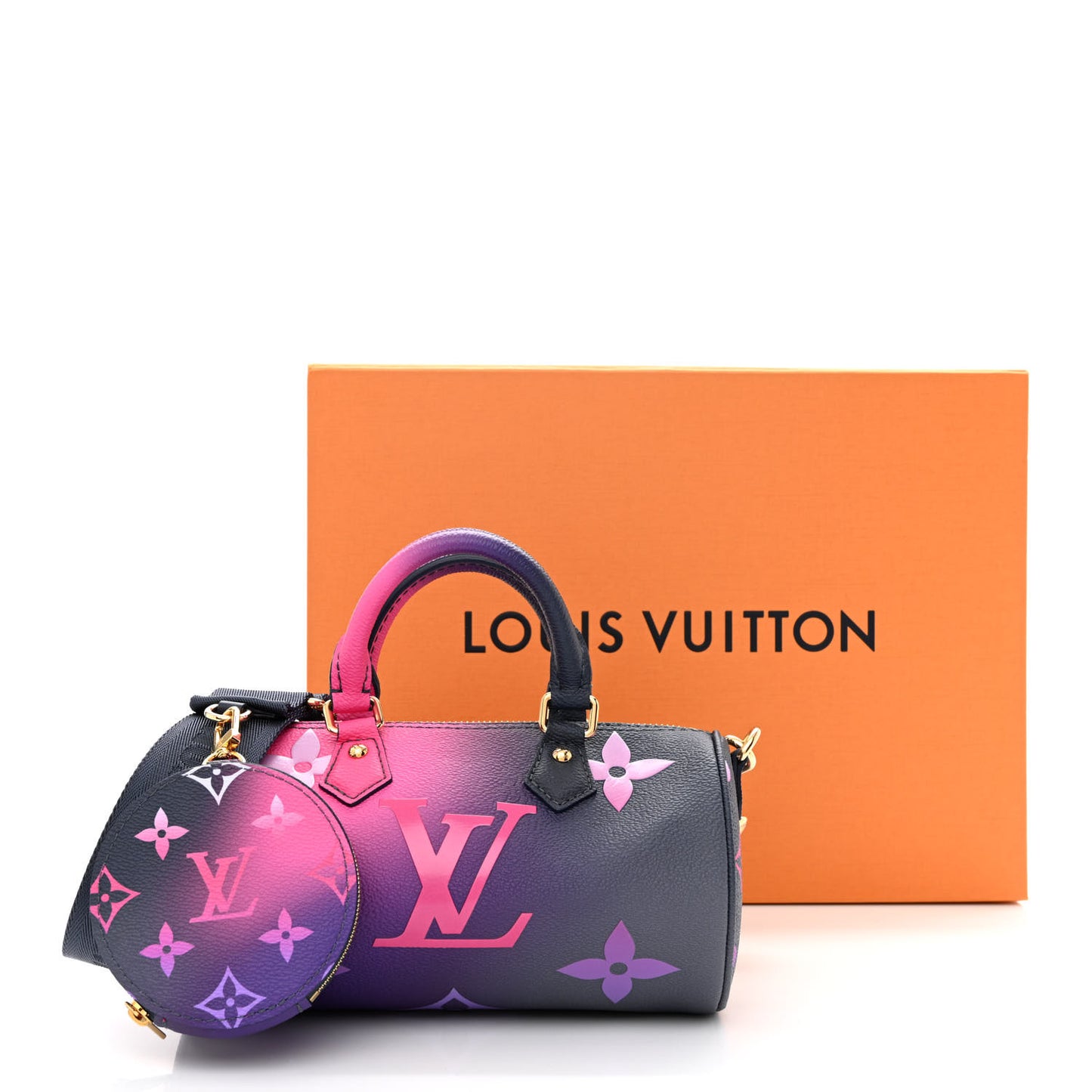 Monogram Giant Spring In The City Papillon BB Midnight Fuchsia