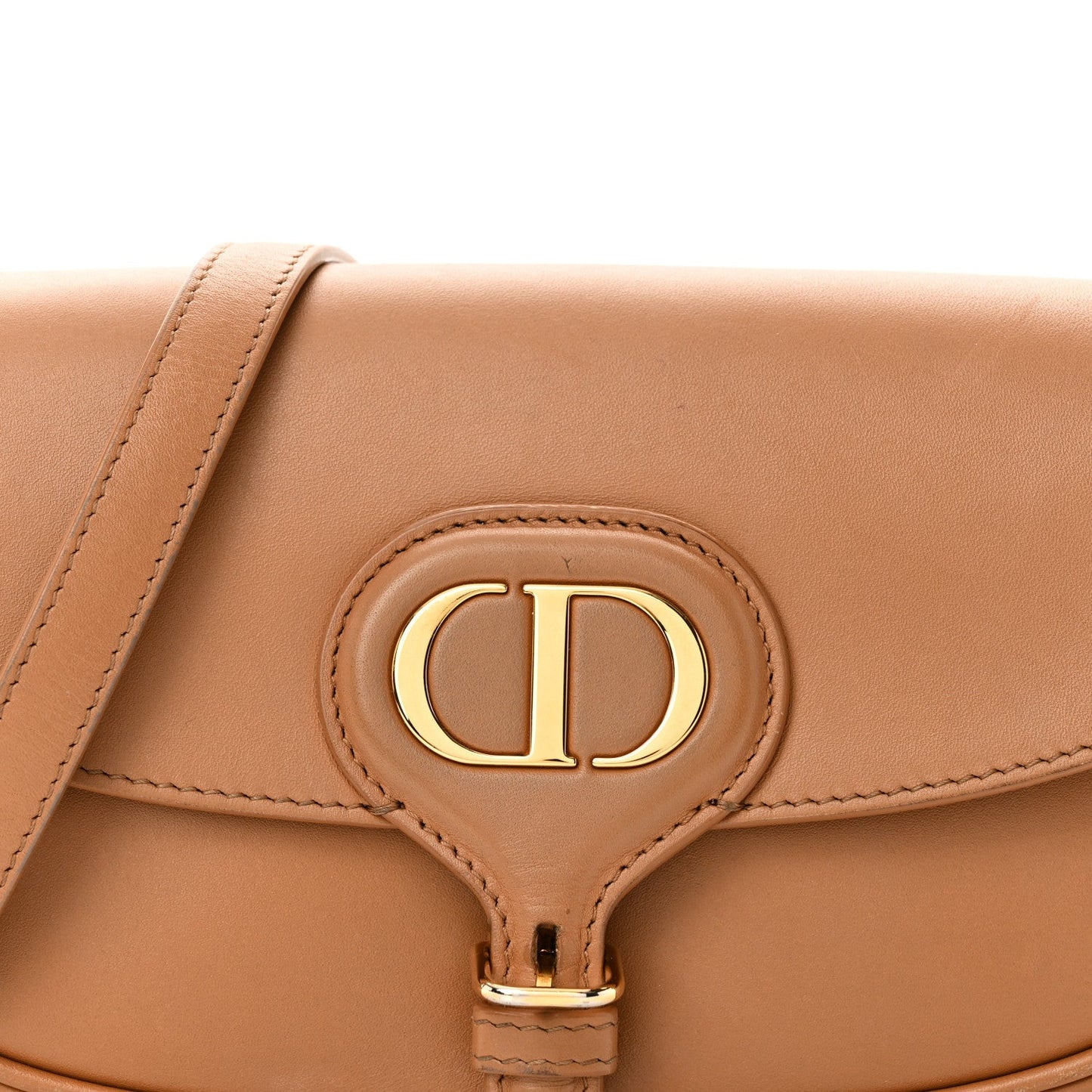 Box Calfskin East West Bobby Bag Cognac