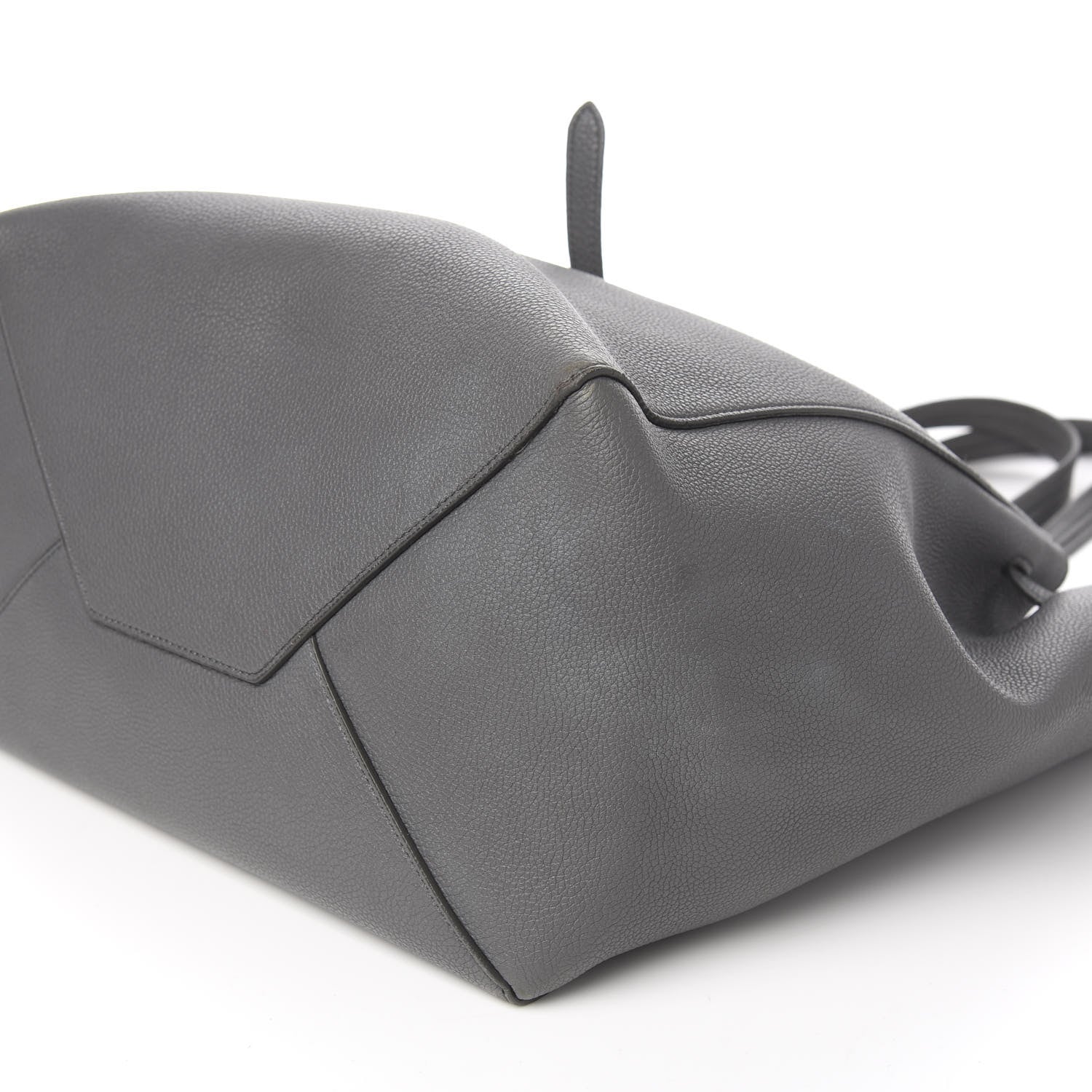 Celine Soft Grained Calfskin Small Belt Cabas Phantom Medium Grey 10 of 11