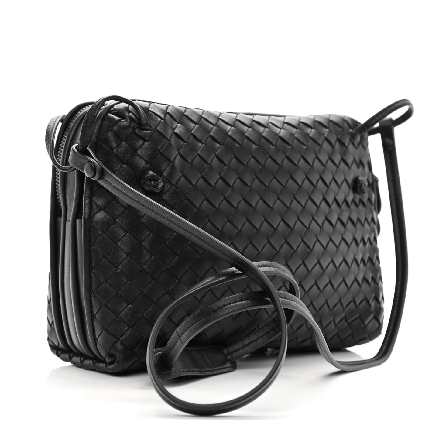 Nappa Intrecciato Nodini Bag Black