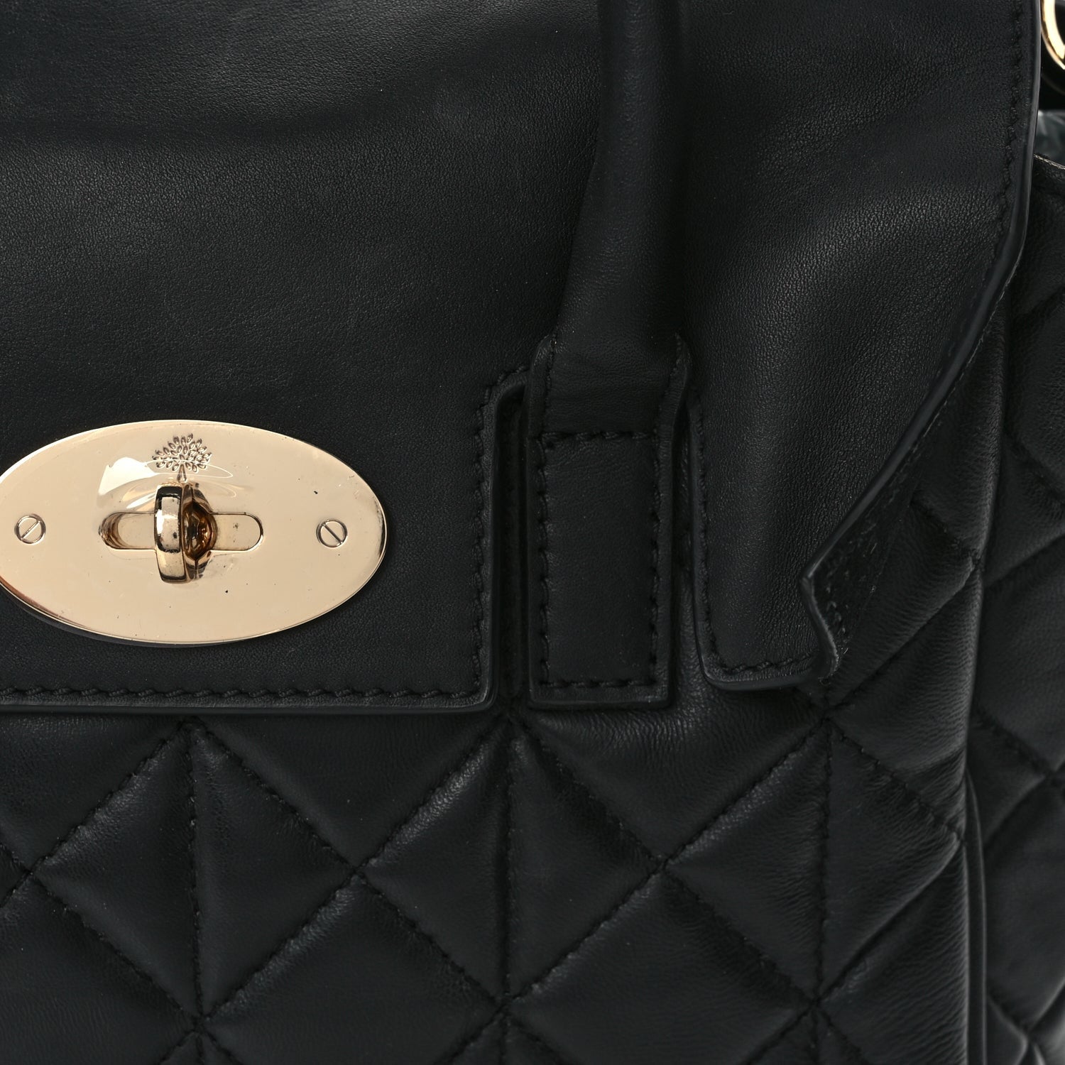 Mulberry Nappa Quilted Mini Cara Delevingne Convertible Bag Black 7 of 10