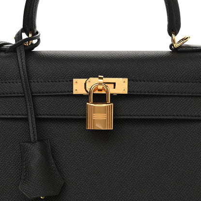 Hermes Epsom Kelly Sellier 25 Black 8 of 11