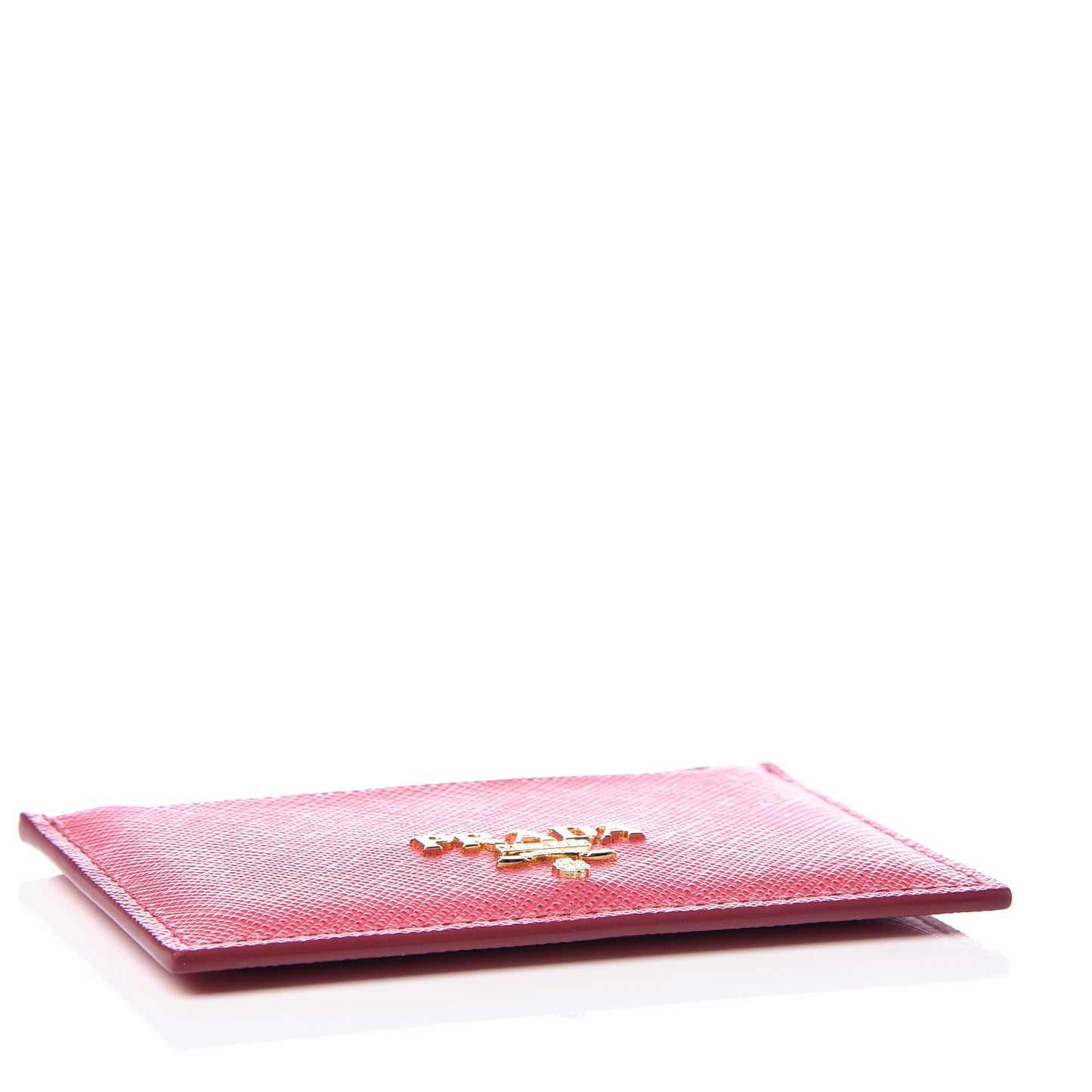 Saffiano Metal Card Case Peonia