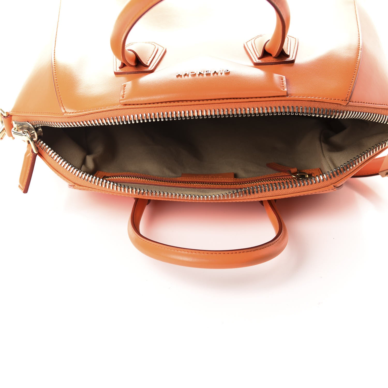 Givenchy Shiny Lord Calfskin Medium Antigona Orange 5 of 10