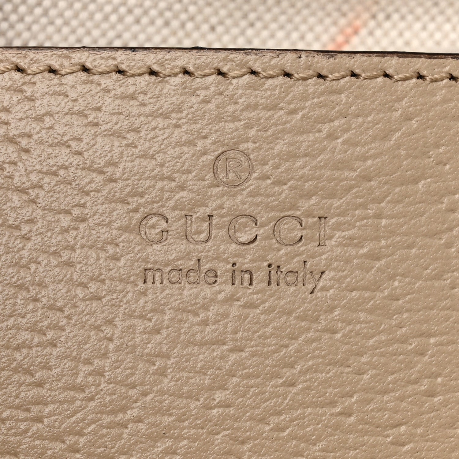 Gucci GG Supreme Monogram Textured Dollar Calfskin Web Small Ophidia Tote Bag Beige Mystic White Oatmeal 6 of 7